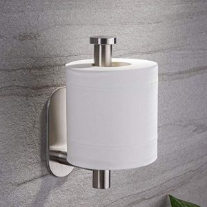 YIGII Toilet Paper Holder Self Adhesive - Adhesive Toilet Roll Holder no Drilling for Bathroom Stainless Steel Brushed