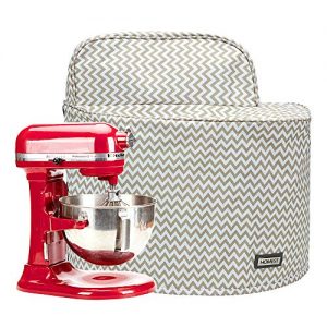 HOMEST Stand Mixer Dust Cover with Pockets Compatible with KitchenAid Bowl Lift 5-8 Quart, Ripple (Patent Pending)