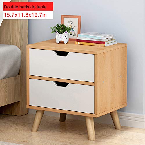 Small Nightstand,Jchen 【Ship from USA】 End Side Table Nightstand Small Nightstand,Jchen 【Ship from USA】 End Side Table Nightstand with Storage Drawer Solid Wood Legs Living Room Bedroom Furniture (C).