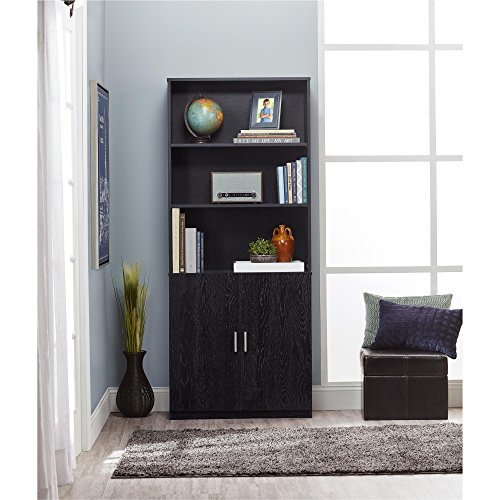 Ameriwood Home Moberly Bookcase with Doors Bundle Dimensions: 12.four x 29.7 x 70.6 inches