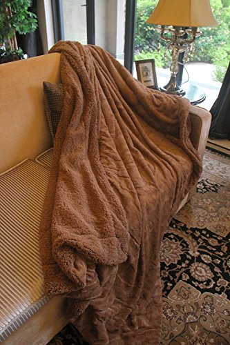 DaDa Faux Fur Throw Blanket – Deep Brown Soft Pile Backed DaDa Fake Fur Throw Blanket – Deep Brown Smooth Pile Backed by Sherpa Fleece – The Humane Method to Deliver The Great thing about Fur into Your Room – No Animals Used – 63x87 inch Twin Mattress.