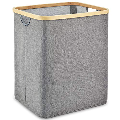 ZESTILK Laundry Basket with Dual Built in Handles, Collapsible Linen Laundry Hamper for Bathroom, Bedroom, Home, Toys and Clothing Organization