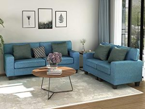 MERITINE Living Room Set of 2, 2 Pcs Morden Style Livingroom Furniture Set Couch Loveseat