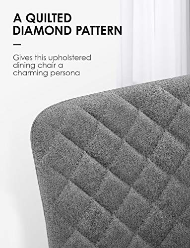 Kealive Dining Chair Side Chair Fabric Kitchen Dining Chair Comfy and Mid Century Bundle Dimensions: 18.zero x 17.2 x 34.zero inches