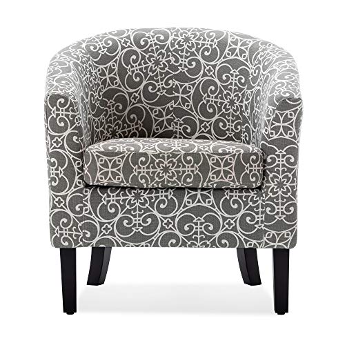 BELLEZE Modern Club Chair Tub Barrel Fabric Seat Armchair Accent Living Room Model: BELLEZE