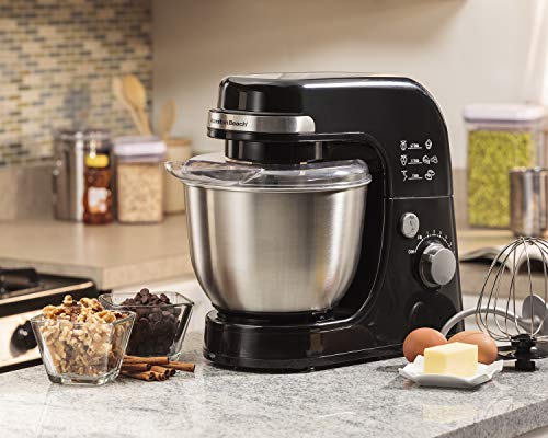 Hamilton Beach Electric Stand Mixer, 4 Quart Stainless Bowl Package deal Dimensions: 13.1 x 8.5 x 13.zero inches