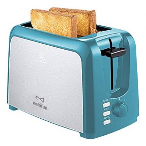 2 Slice Toaster Stainless Steel Toaster with Warm Rack, Removable Crumb Tray, 7 Bread Shade Settings, Reheat/Cancel/Defrost Function, Extra Wilde Slot for Bagels, Waffle UL Certified