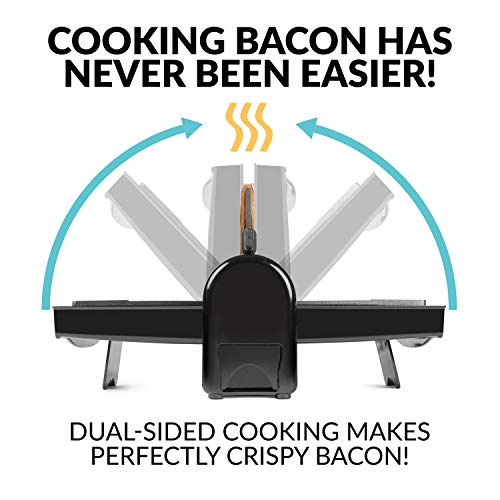 HomeCraft FBG2 Nonstick Electric Bacon Press and Griddle HomeCraft FBG2 Nonstick Electrical Bacon Press &amp; Griddle, Cooks 6 Items, Good For Eggs, Sausage, Pancakes, Hashbrowns, 6-Slice, Black.