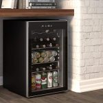 Cloud Mountain 120 Can or 36 Bottles Beverage Refrigerator or Wine Cooler with Glass Door for Beer, soda or Wine - Mini Fridge Used in the Room, Office or Bar - Drink Freezer for Party