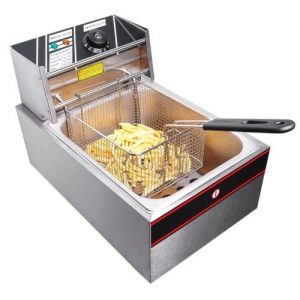 6L Electric Countertop Deep Fryer Commercial Basket French Fry Restaurant 2500W