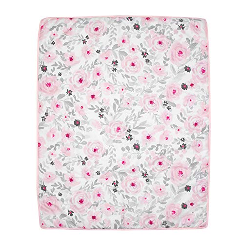 Bedtime Originals Blossom Pink Watercolor Floral 3-Piece Baby Crib Bundle Dimensions: 52.zero x 28.zero x 8.zero inches