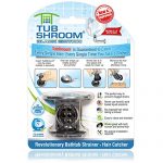 TubShroom Edition Revolutionary Tub Drain Protector Hair Catcher, Strainer, Snare, Black Chrome