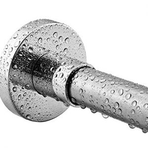 BRIOFOX Shower Curtain Rod 43-73 Inches, Never Rust and Non-Slip Spring Tension Rod for Bathroom, Polished 304 Stainless Steel