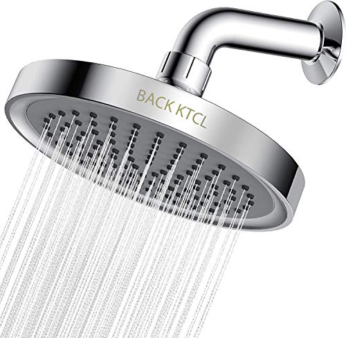 [2020 LATEST] Shower Head - High Pressure Rain - Luxury Modern Chrome Look Showerhead - Easy Tool Free Installation - The Perfect Adjustable Replacement For Your Bathroom Rainhead Shower Heads