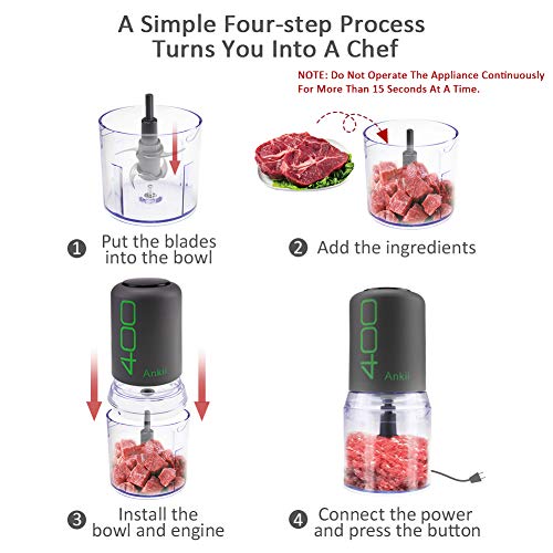 Food Processor Blender Electric Vegetable Chopper Multifunctional Meat Chopper Guarantee: 1 12 months Guarantee