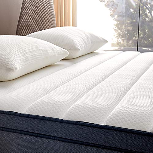 Full Mattress, Molblly 10 inch Individually Wrapped Innerspring Mattress Full Mattress, Molblly 10 inch Individually Wrapped Innerspring Mattress, Pocket Spring Hybrid Mattresses Sleep Supportive &amp; Stress Aid.
