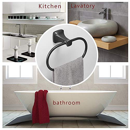 BESy Bathroom Hardware Accessory Hand Towel Ring,Oil Rubbed Bronze Package deal Dimensions: 8.7 x 5.9 x 2.2 inches
