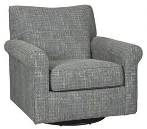 Signature Design by Ashley Renley Swivel Glider Accent Chair, Ash