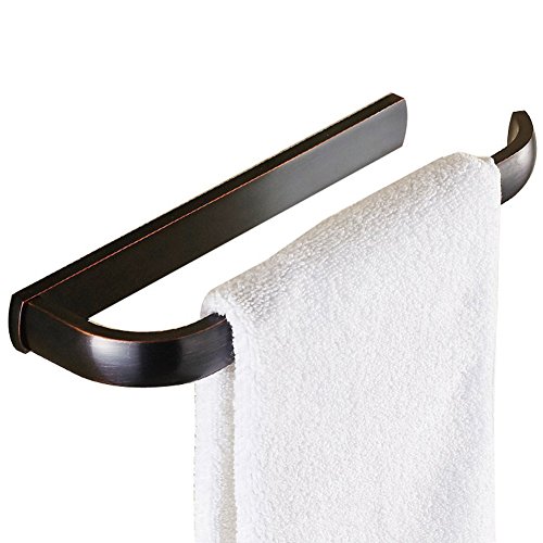 WINCASE Contemporary 4 Piece Bath Hardware Towel Bar Accessory Brass WINCASE Contemporary 4 Piece Bath Hardware Towel Bar Accessory Brass Oil Rubbed Bronze Finish, Black Bathroom Accessory Set with a Towel Bar, a Towel Ring, a Toilet Paper Holder, a Clothes Hook.