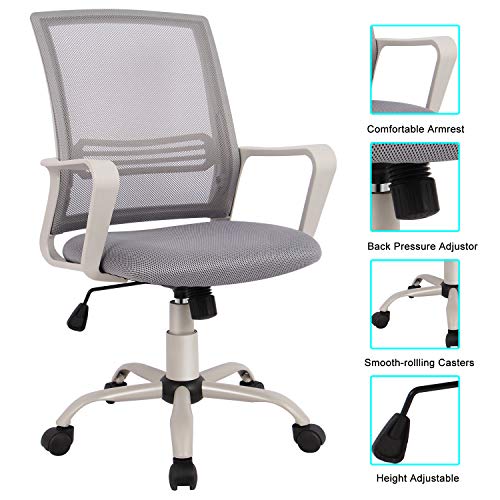 Office Chair, Mid Back Mesh Office Computer Swivel Desk Task Chair Office Chair, Mid Back Mesh Office Computer Swivel Desk Task Chair, Ergonomic Executive Chair with Armrests.