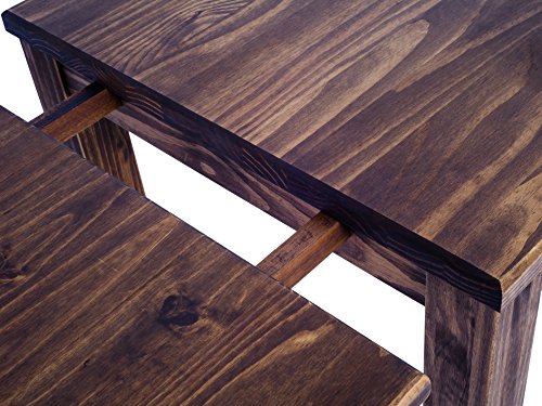 TableChamp Dining Room Table Rio 47 x 30 Oak Antique Solid Wood Pine Dark Package deal Dimensions: 47.zero x 30.zero x 30.zero inches