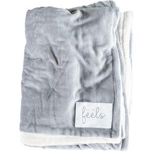 All the Feels Premium Reversible Blanket, Full/Queen, 88x92, Ash Grey Blanket, Super Soft Cozy Blanket