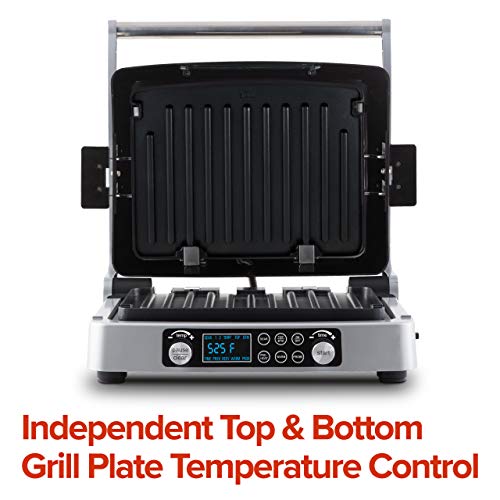 NUWAVE JUBILEE 1800-Watt Double Grill, Integrated Digital Temp Probe NUWAVE JUBILEE 1800-Watt Double Grill, Built-in Digital Temp Probe, Non-Stick &amp; Detachable Grilling Plates for Straightforward Cleansing, High and Backside grill Independently.