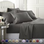 Danjor Linens 6 Piece Hotel Luxury Soft 1800 Series Premium Bed Sheets Set, Deep Pockets, Hypoallergenic, Wrinkle & Fade Resistant Bedding Set(King, Gray)
