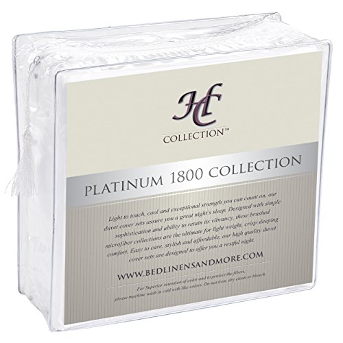 HC Collection Bed Sheets Set, HOTEL LUXURY HC Assortment Mattress Sheets Set, HOTEL LUXURY 1800 Collection Platinum Assortment Bedding Set, Deep Pockets, Wrinkle &amp; Fade Resistant, Hypoallergenic Sheet &amp; Pillow Case Set (Queen, White).