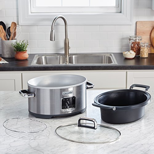 Crock-Pot 3-in-1 Multi-Cooker, Stainless Steel Bundle Dimensions: 11.7 x 19.Three x 10.6 inches
