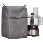 HOMEST Food Processor Dust Cover with Accessory Pockets Compatible with Hamilton Beach 8-10 Cup, Grey (Dust Cover Only, Patent Pending)