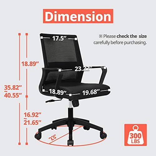 Computer Desk Chair,NEO CHAIR Gaming Bulk Business Ergonomic NEO CHAIR Workplace Chair Pc Desk Chair Gaming Bulk Enterprise Ergonomic Mid Again Cushion Lumbar Assist with Wheels Snug Black Mesh Racing Seat Adjustable Swivel Rolling Government.