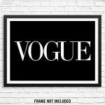 Sincerely, Not Trendy Fashion Magazine Art Print Chic Wall Decor Poster 11"x14" UNFRAMED Minimalist Typography Artwork for Bedroom Living Room Entryway or Home Office (Option 5)