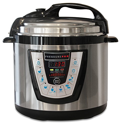 10-in-1 PressurePro 6 Qt Pressure Cooker - Multi-Use Programmable Pressure Cooker, Slow Cooker, Rice Cooker, Steamer, Sauté and Warmer - Black