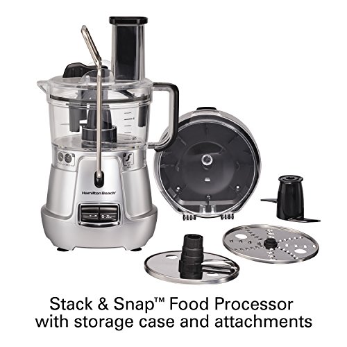 Hamilton Beach Stack and Snap 8-Cup Food Processor: Versatile, Quiet, and Easy Assembly Hamilton Beach Stack and Snap 8-Cup Food Processor is your kitchen's new best friend. With its versatile processing capabilities, you can effortlessly slice, shred, chop, puree, and knead your way to creating homemade delights like nut butters and cauliflower rice. This food processor allows you to choose your desired thickness, from thick to thin, and shred coarsely or finely. You can even puree sauces and knead dough with ease. Whether you're preparing a quick weekday meal or experimenting with a new recipe, this food processor has got you covered. 💪 Versatile Processing: This food processor is your kitchen multitasker. Slice, shred, chop, puree, and knead—use it for a wide range of food preparation tasks. Say goodbye to manual chopping and grating.