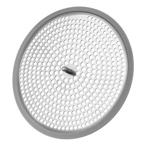 AmazerBath Shower Drain Hair Catcher with Fixed Screw, Stainless Steel Shower Drain Cover Strainer Hair Drain Protector for Bathroom Shower Stall - 1 Pack