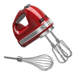 KitchenAid 7-Speed Hand Mixer | Empire Red (Renewed)