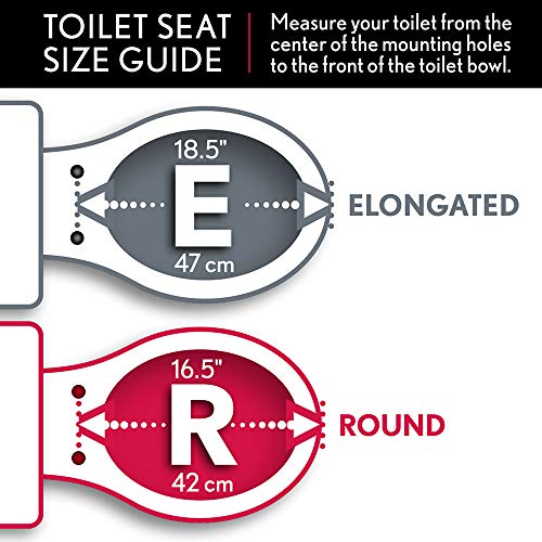 MAYFAIR Beadboard Toilet Seat with Chrome Hinges will Never Loosen MAYFAIR 29CPA 000 Beadboard Toilet Seat with Chrome Hinges will Never Loosen, ROUND, Durable Enameled Wood, White.