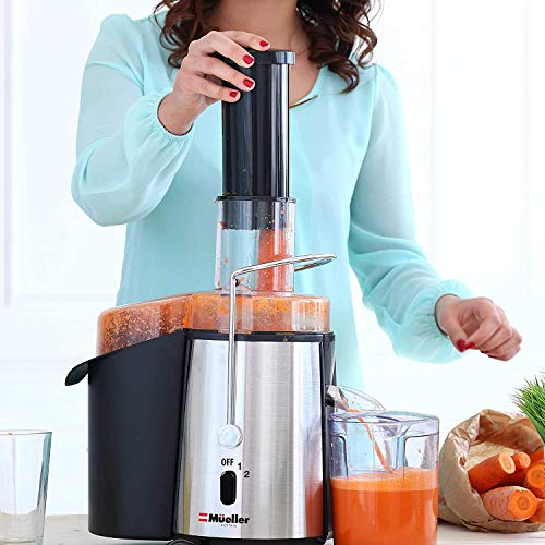 Mueller Austria Juicer Ultra 1100W Power, Easy Clean Extractor Mueller Austria Juicer Extremely 1100W Energy, Straightforward Clear Extractor Press Centrifugal Juicing Machine, Huge 3” Feed Chute for Complete Fruit Vegetable, Anti-drip, Excessive High quality, BPA-Free, Massive, Silver.