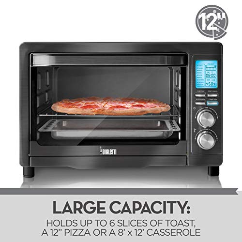 Bialetti 6-Slice Convection Toaster Oven, Black Stainless Steel Package deal Dimensions: 19.7 x 15.eight x 14.2 inches