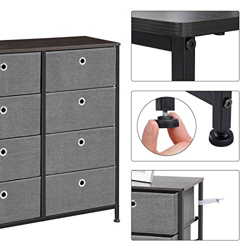 SONGMICS 4-Tier Wide Drawer Dresser, Storage Unit Bundle Dimensions: 31.5 x 11.eight x 32.1 inches