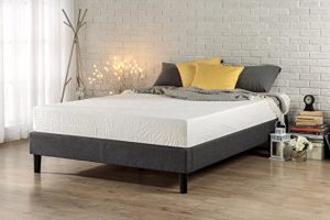 Zinus Curtis Essential Upholstered Platform Bed Frame, Queen