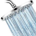 WarmSpray Rainfall Shower Head High Pressure with 9 Inch Large Coverage Rain Shower Heads Spray Relaxation and Adjustable Brass Swivel Ball Joint with Filter
