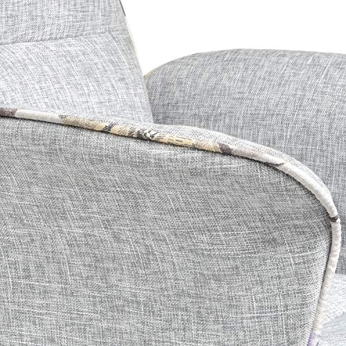 Home Office Desk Chair ComHoma, Modern Fabric Upholstered Classic ComHoma Dwelling Workplace Desk Chair Trendy Material Upholstered Traditional Adjustable Mid-Again Ergonomic Govt Convention Chair Grey,BIFMA Licensed.