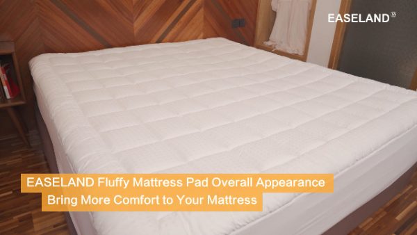 EASELAND King Size Mattress Pad Pillow Top Mattress Cover EASELAND King Dimension Mattress Pad Pillow Prime Mattress Cowl Quilted Fitted Mattress Protector Cotton Prime 8-21" Deep Pocket Hypoallergenic Cooling Mattress Topper.