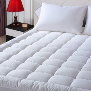 EASELAND King Size Mattress Pad Pillow Top Mattress Cover Quilted Fitted Mattress Protector Cotton Top 8-21" Deep Pocket Hypoallergenic Cooling Mattress Topper