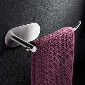 ZUNTO Towel Ring Self Adhesive Hand Towel Holder for Bathroom Kitchen Hand Towel Bar No Drilling SUS 304 Stainless Steel Brushed