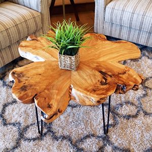 WELLAND Natural Edge Coffee Table, (Style D)