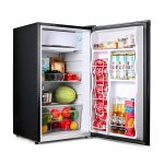 Compact refrigerator, TACKLIFE Mini Fridge with Freezer, 3.2 Cu.Ft, Silence, 1 Door, Black, Ideal Small Refrigerator for Bedroom, Office, Dorm, RV - MPBFR321