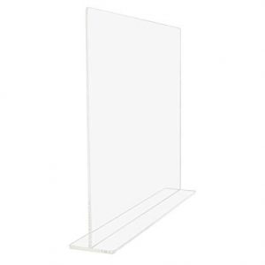 SOURCEONE.ORG Premium Clear Acrylic Sneeze/Splash Guard Counter Top Protector (Flat Top)
